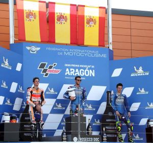 Los pilotos españoles Alex Márquez, Alex Rins y Joan Mir Los pilotos españoles Alex Márquez, Alex Rins y Joan Mir