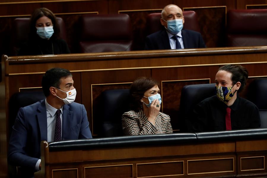 PSOE y Unidas Podemos presentan una propuesta para limitar las funciones del CGPJ aún sin renovar PSOE y Unidas Podemos presentan una propuesta para limitar las funciones del CGPJ aún sin renovar