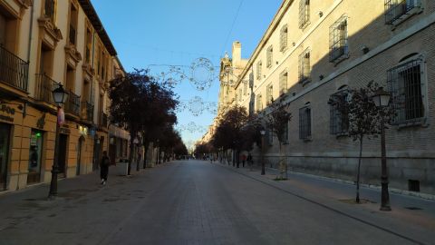Luces navide&ntilde;as en Calle Libreros
