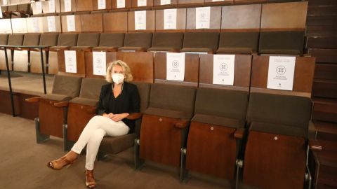 Lola Campos, delegada de Cultura, en el Teatro