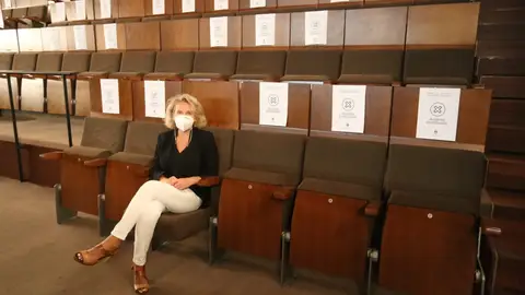 Lola Campos, delegada de Cultura, en el Teatro Lola Campos, delegada de Cultura, en el Teatro