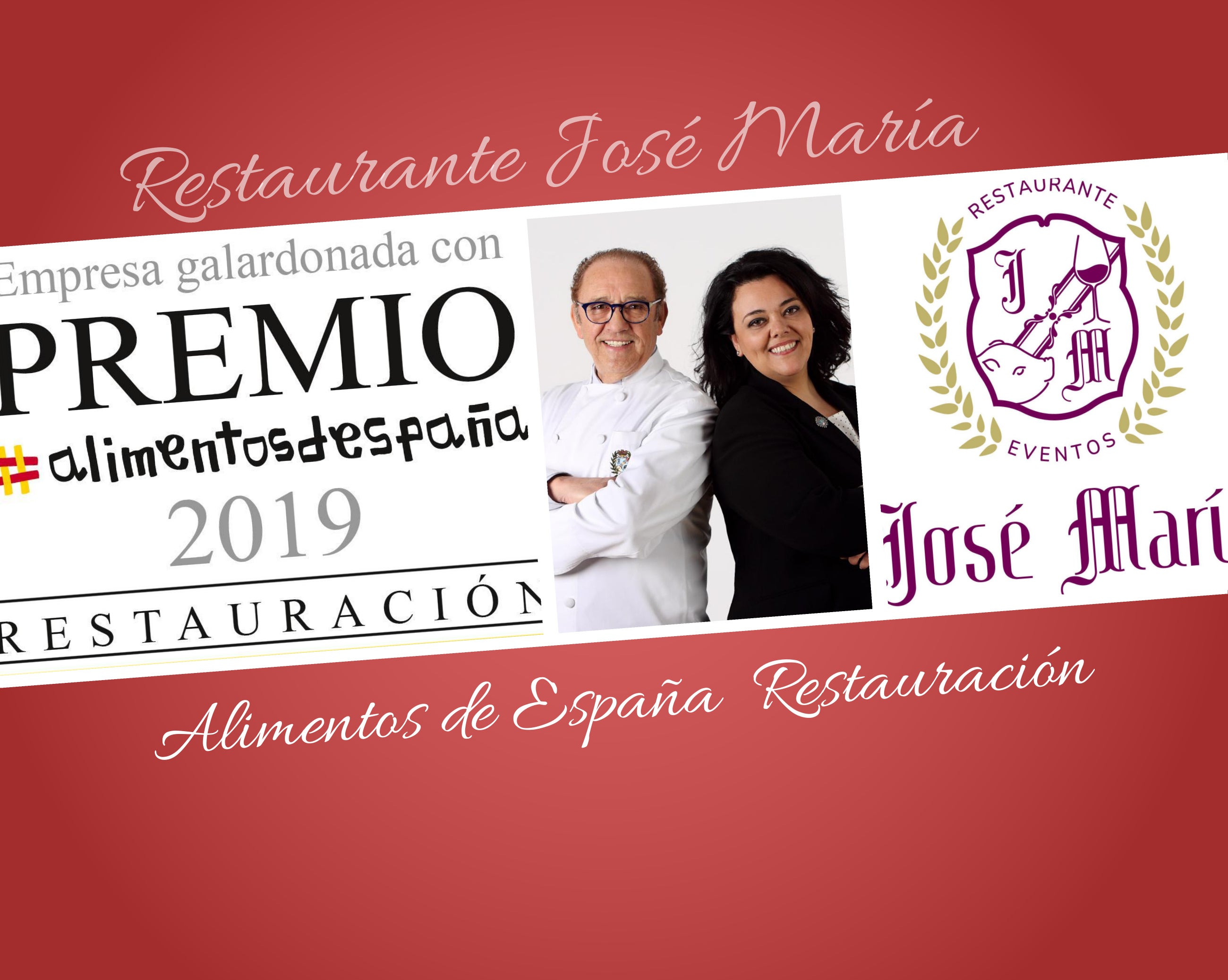 Premio Alimentos de España en restauración al Restaurante José María de Segovia Premio Alimentos de España en restauración al Restaurante José María de Segovia