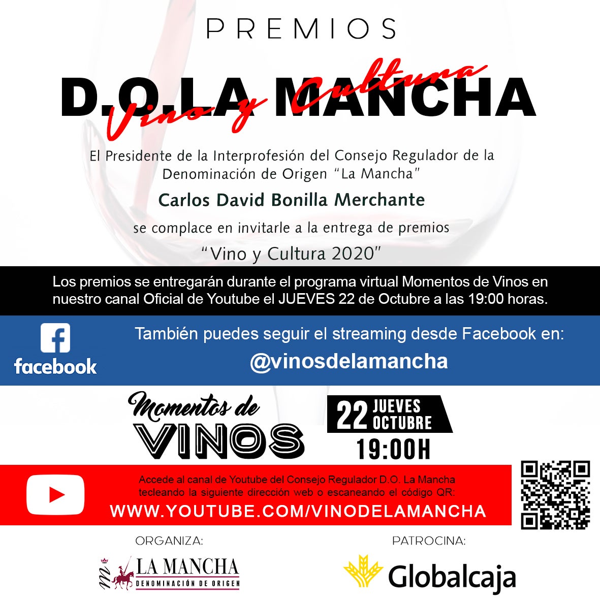 DO La Mancha entregará sus Premios Vino y Cultura 2020 en un evento virtual DO La Mancha entregará sus Premios Vino y Cultura 2020 en un evento virtual