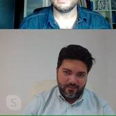 Ricardo Nandwani junto a Manuel Álvarez en un momento de la entrevista Ricardo Nandwani junto a Manuel Álvarez en un momento de la entrevista