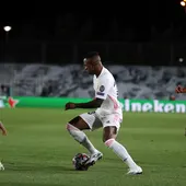 Vinicius, en el partido ante el Shakhtar. Vinicius, en el partido ante el Shakhtar.