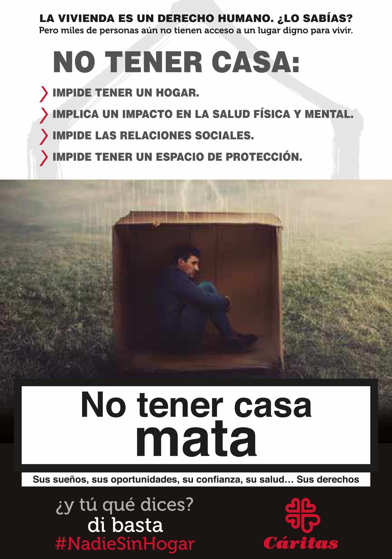 Cáritas celebra el Día de las Personas sin Hogar bajo el lema ‘No tener casa mata’ Cáritas celebra el Día de las Personas sin Hogar bajo el lema ‘No tener casa mata’