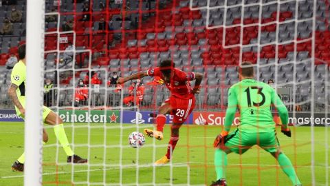 Coman marca al Atl&eacute;tico de Madrid. 
