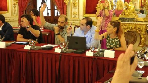 Diputados provinciales de Adelante C&aacute;diz en una foto de archivo