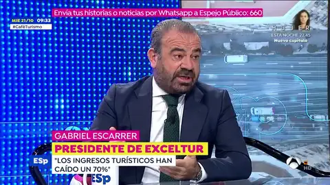 El presidente de Exceltur, Gabriel Escarrer, se tomará hoy 'Un café con Susanna' El presidente de Exceltur, Gabriel Escarrer, se tomará hoy 'Un café con Susanna'