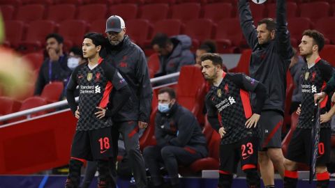 El Liverpool, en su partido de Champions. 