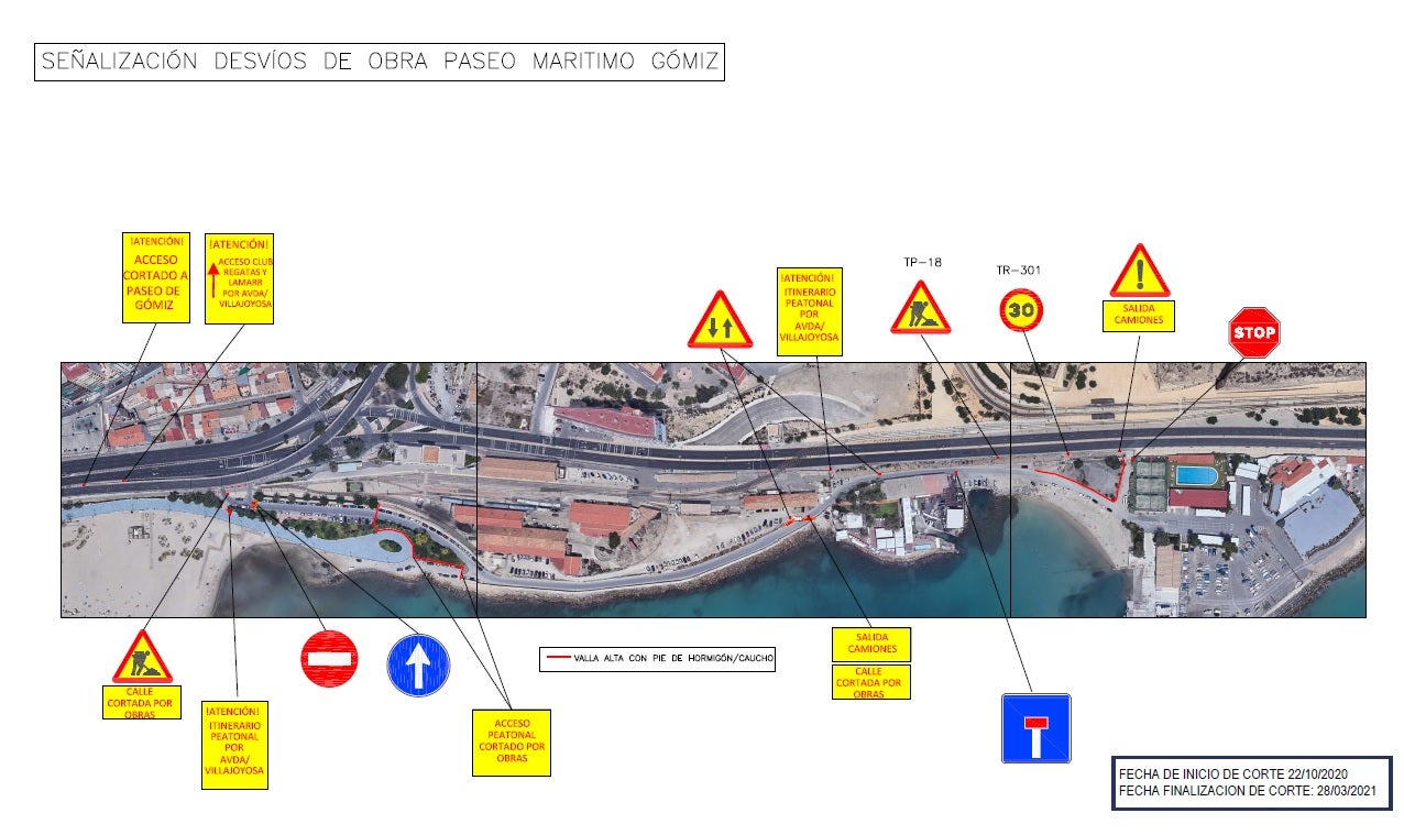 El ayuntamiento modifica desde hoy por obras los accesos al Club de Regatas desde la Avenida de Jovellanos El ayuntamiento modifica desde hoy por obras los accesos al Club de Regatas desde la Avenida de Jovellanos