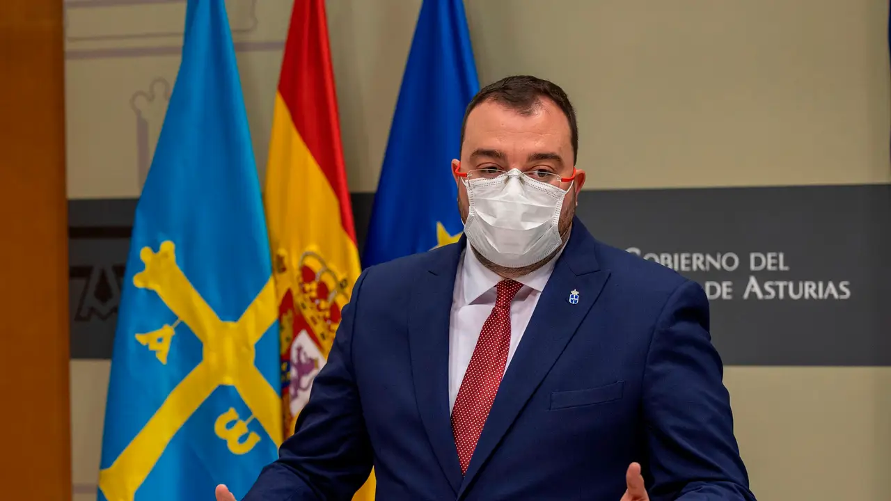 El presidente del Principado de Asturias, Adrián Barbón El presidente del Principado de Asturias, Adrián Barbón