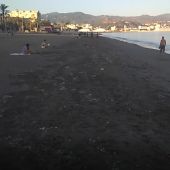 Aspecto de la playa de La Misericordia el pasado sábado
