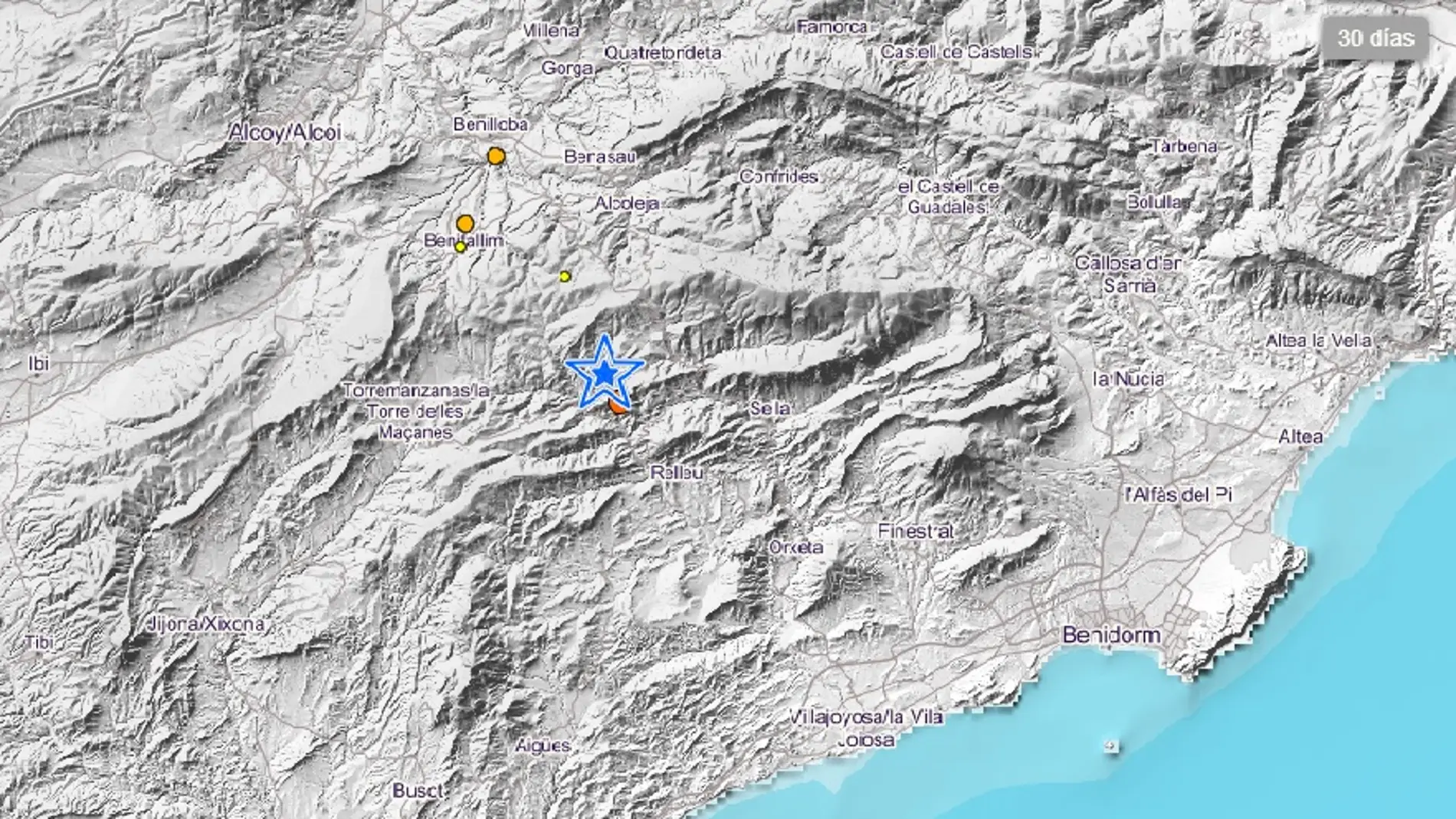 Localización de los terremotos