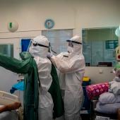 Sanitarios en la pandemia de coronavirus