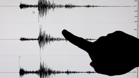 Imagen de archivo de un terremoto en un sism&oacute;grafo 
