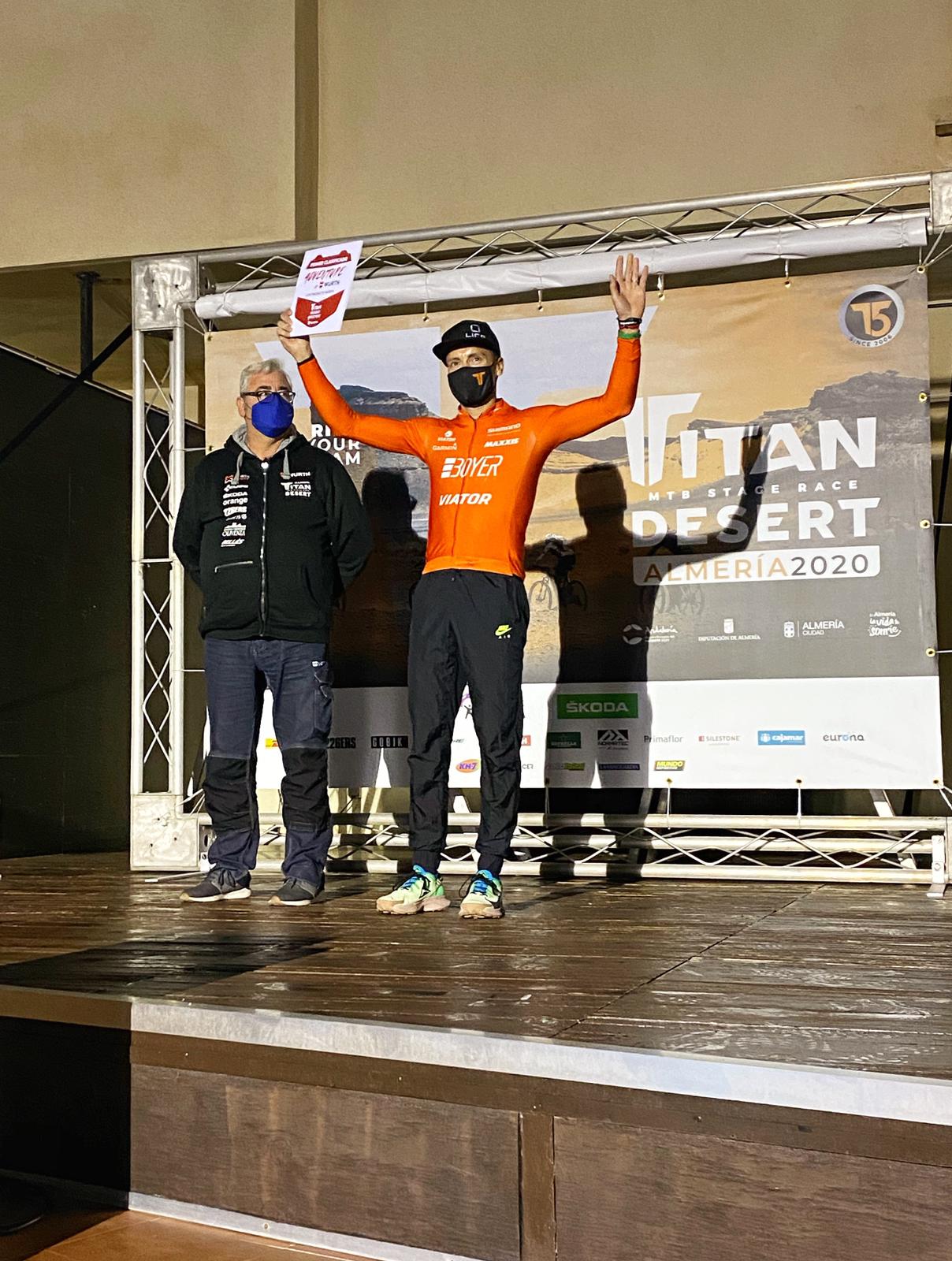 José Carlos Núñez se cuela en el primer cajón de la Titan Desert Almería 2020 José Carlos Núñez se cuela en el primer cajón de la Titan Desert Almería 2020