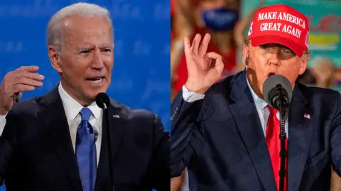Imagen de Joe Biden y Donald Trump Imagen de Joe Biden y Donald Trump