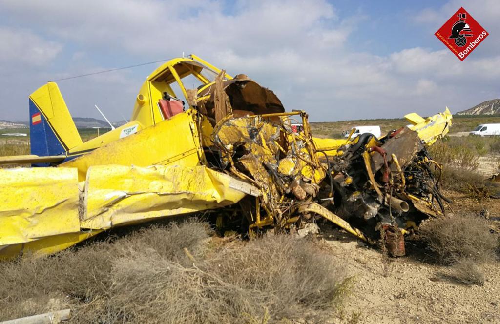 Herido un joven de 27 años tras estrellarse con su avioneta en el término de Orihuela Herido un joven de 27 años tras estrellarse con su avioneta en el término de Orihuela