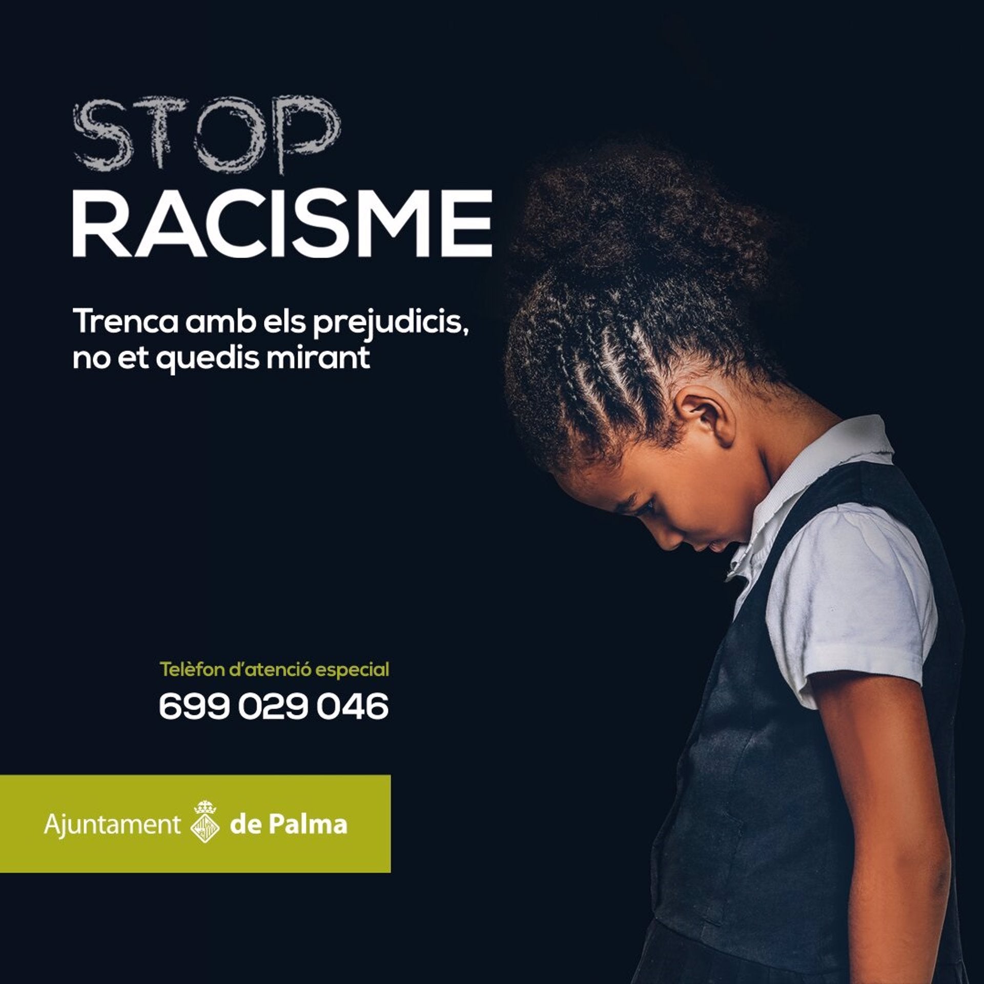 Cort lanza la campaña 'Stop Racisme' para mejorar la detección de casos de racismo y xenofobia Cort lanza la campaña 'Stop Racisme' para mejorar la detección de casos de racismo y xenofobia