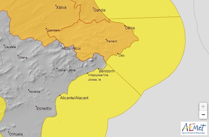 La AEMET mantiene la "alerta naranja" por lluvias en el litoral norte de la provincia durante toda la jornada La AEMET mantiene la "alerta naranja" por lluvias en el litoral norte de la provincia durante toda la jornada