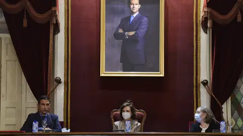 Homenaje a Manuel Azaña en Alcalá de Henares Carmen Calvo, Javier Rodríguez Palacios y Ángeles Egido León en el homenaje a Manuel Azaña en Alcalá de Henares