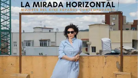 Cartel exposición La mirada horizontal Exposición de Alcine 2020, en Alcalá de Henares
