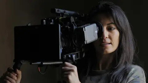 La directora Maryam Touzani, durante el rodaje de la película 'Adam' CINE