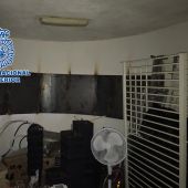 Interior de uno de los narcapisos desmantelados por la Policía Nacional en Elche.