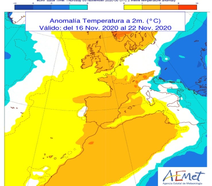 Las temperaturas seguirán siendo más altas de lo normal en los próximos 15 días Las temperaturas seguirán siendo más altas de lo normal en los próximos 15 días