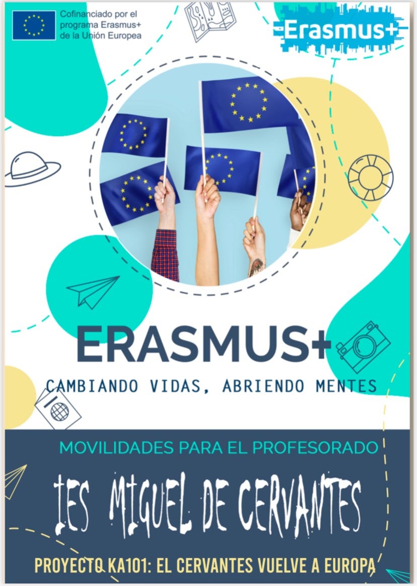 El IES Miguel de Cervantes comienza su andadura en los programas Erasmus + con su proyecto “El Cervantes vuelve a Europa” El IES Miguel de Cervantes comienza su andadura en los programas Erasmus + con su proyecto “El Cervantes vuelve a Europa”