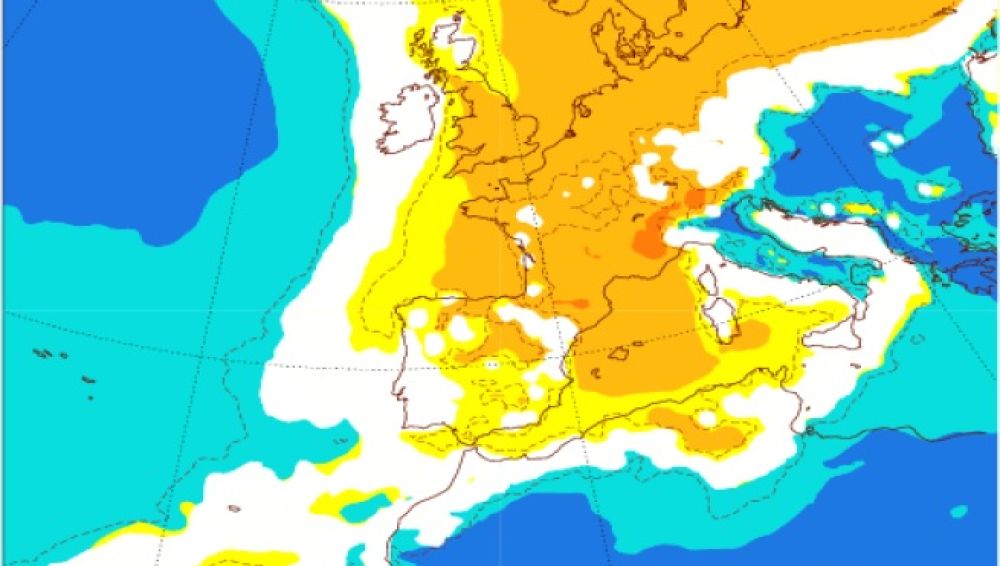 Anomalía de temperaturas del 23 al 29 de noviembre
