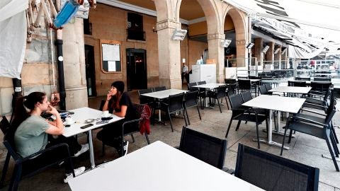 Imagen de archivo de una terraza