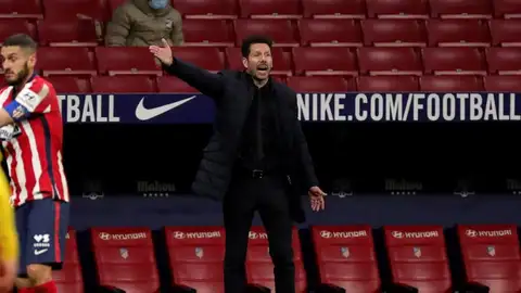 El entrenador del Atlético de Madrid, Diego Pablo Simeone. El entrenador del Atlético de Madrid, Diego Pablo Simeone.