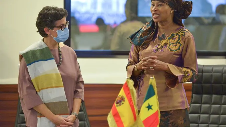 La ministra Arancha González Laya en su viaje a Senegal La ministra Arancha González Laya en su viaje a Senegal