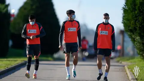 Vuelta al trabajo del Sporting de Gijón en Mareo Sporting de Gijón