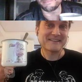 Salva Reina en un momento de la entrevista Salva Reina en un momento de la entrevista