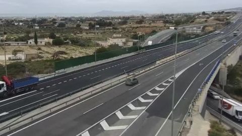 Tramo de la A-70 en Elche.