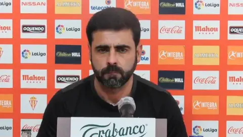 Rueda de prensa de David Gallego Sporting de Gijón