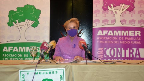 Carmen Quintanilla durante la rueda de prensa Carmen Quintanilla durante la rueda de prensa