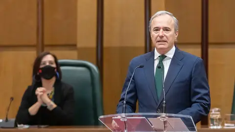 Jorge Azcón, alcalde de Zaragoza en el discurso del Debate de Estado de la Ciudad Jorge Azcón, alcalde de Zaragoza en el discurso del Debate de Estado de la Ciudad