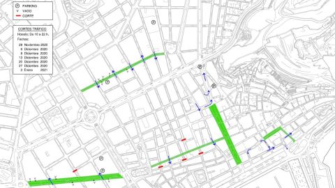 Corte de calles los domingos Corte de calles los domingos