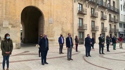 Concentración silenciosa en Elche con motivo del Día Internacional contra la Violencia de Género. Concentración silenciosa en Elche con motivo del Día Internacional contra la Violencia de Género.