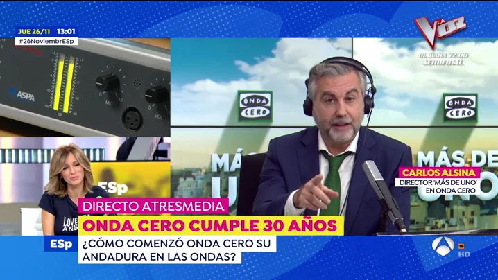 Carlos Alsina, en Espejo Público: "Los principios con los que nació Onda Cero siguen muy vigentes" Carlos Alsina, en Espejo Público: "Los principios con los que nació Onda Cero siguen muy vigentes"