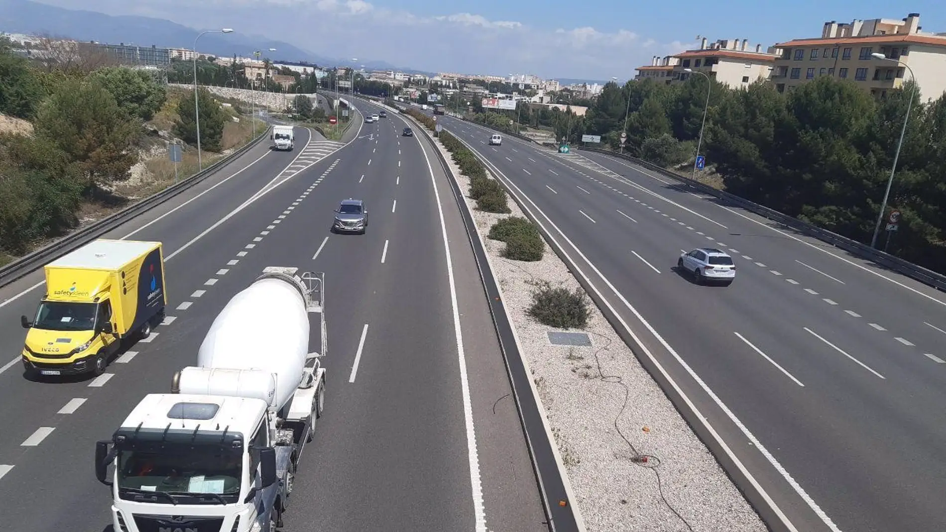 La Vía de Cintura de Palma reducirá su velocidad máxima a 80 km/hora a partir de febrero de 2021