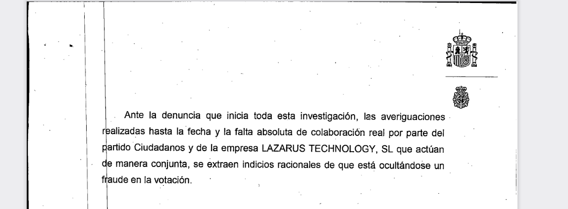 La UDEF concluye que Ciudadanos está ocultando un fraude en la votación de sus primarias en Murcia La UDEF concluye que Ciudadanos está ocultando un fraude en la votación de sus primarias en Murcia
