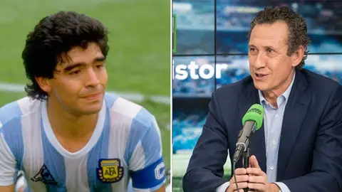 Jorge Valdano recuerda a Maradona Jorge Valdano recuerda a Maradona