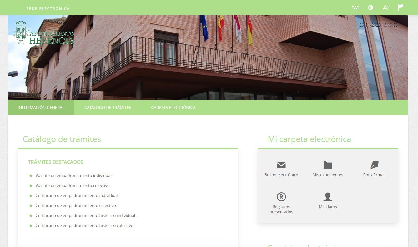 Aprobado el Plan para la publicación de trámites y servicios a través de la sede electrónica del Ayuntamiento de Herencia Aprobado el Plan para la publicación de trámites y servicios a través de la sede electrónica del Ayuntamiento de Herencia