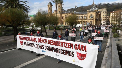 Manifestaci&oacute;n de los hosteleros 