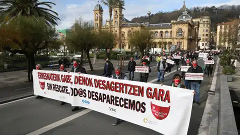 Manifestación de los hosteleros Manifestación de los hosteleros